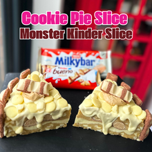 Load image into Gallery viewer, Monster Kinder MilkyBar Bueno Cookie Pie Slice