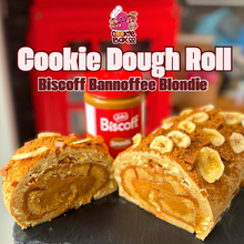 Load image into Gallery viewer, Banoffee Giant Cookie Dough Slice (1/4 roll)