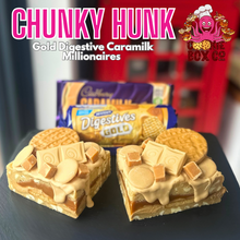 Load image into Gallery viewer, Gold Digestive Caramilk Millionaires Chunky Hunk