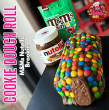 Load image into Gallery viewer, M&amp;Ms Nutella Cookie Dough Log Slice
