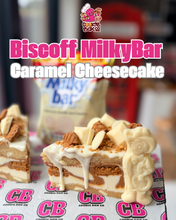 Load image into Gallery viewer, Biscoff MilkyBar Caramel Cheesecake Slice
