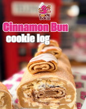 Load image into Gallery viewer, Cinnamon Bun Cookie Log slice x2
