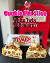 Load image into Gallery viewer, White Twix Millionaires Cookie Pie Slice
