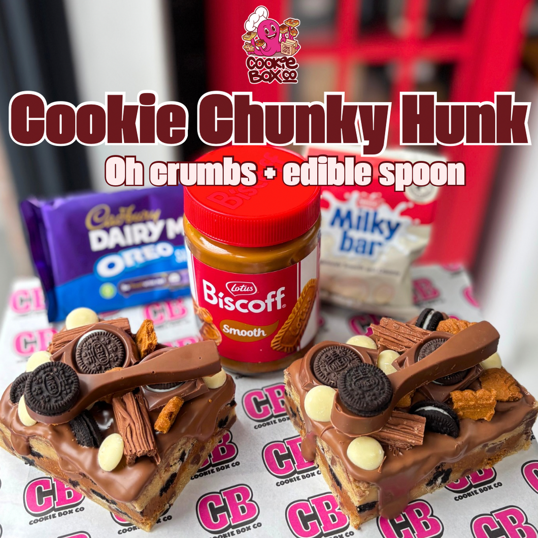 Oh Crumbs Chunky Hunk and edible spoon with Oreo
