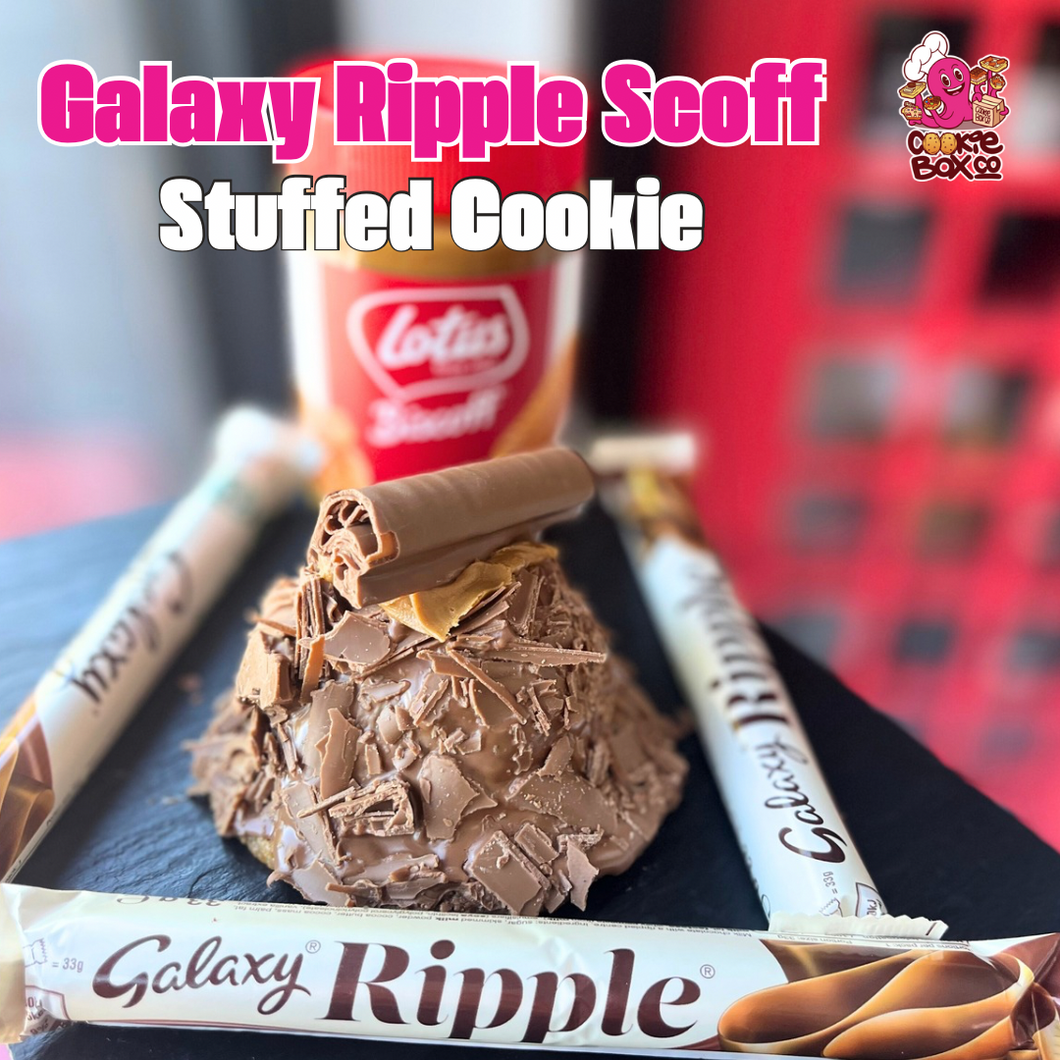 Galaxy Ripple Biscoff Stuffed Cookie