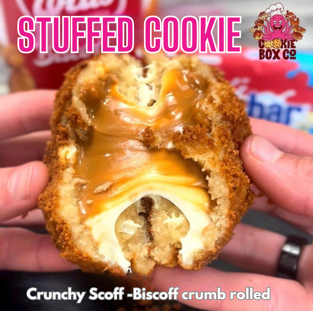 Crunchy Scoff Stuffed Cookie