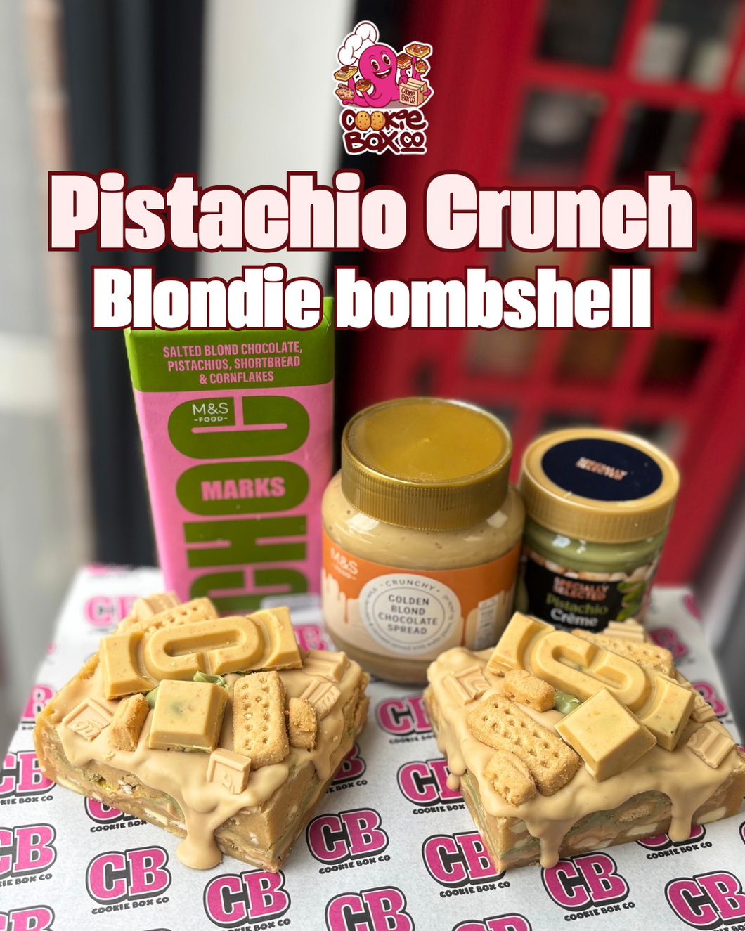 Pistachio Crunch Blondie