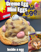 Load image into Gallery viewer, Creme Egg Mini Eggs Cookie
