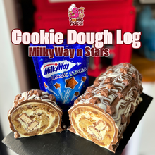 Load image into Gallery viewer, MilkyWay n Stars Cookie Giant slice (1/4 of a log)
