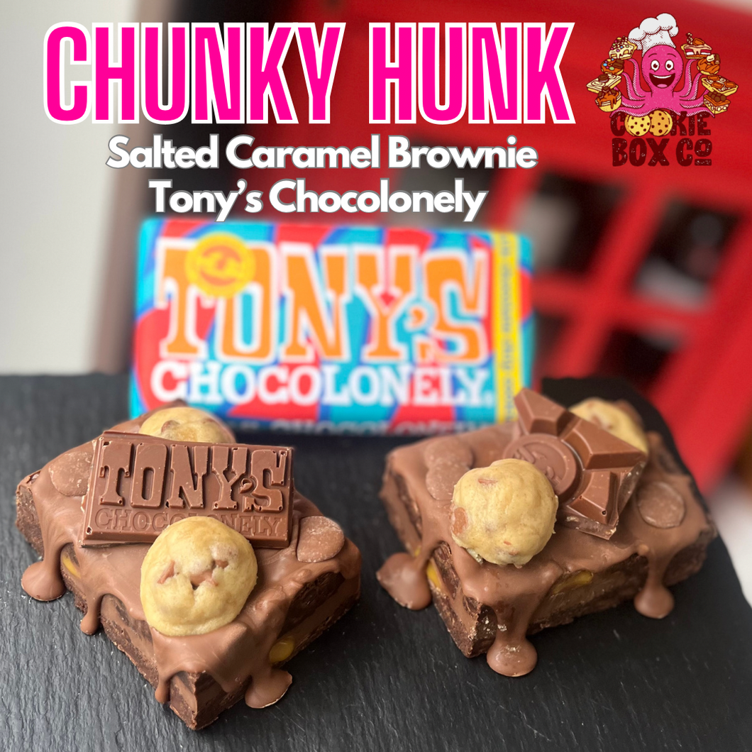 Tonys Chocoloney Salted Caramel Brownie and Cookie