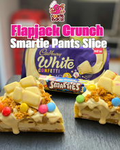 Load image into Gallery viewer, Smartie Pants Flapjack Slice

