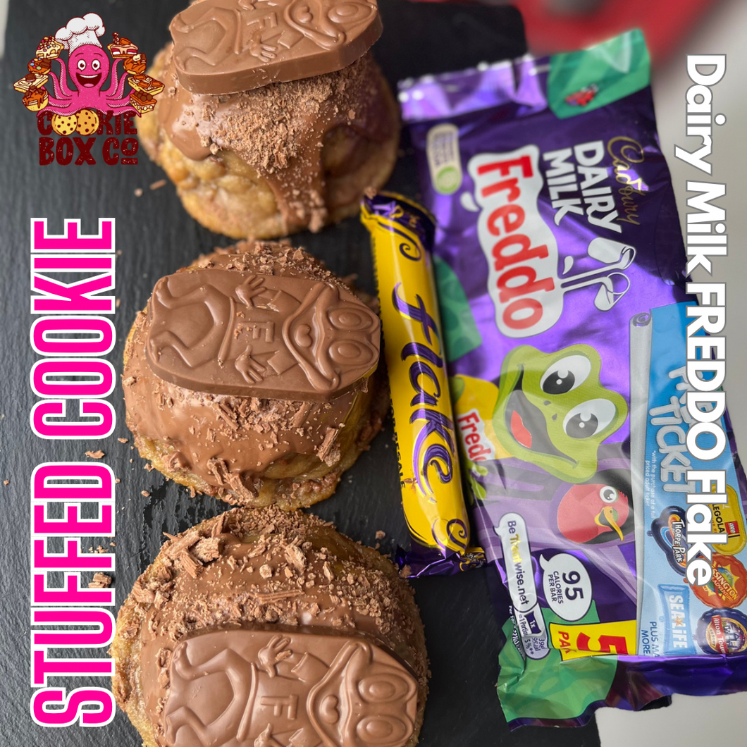 Flake Dairy Milk Stuffed Cookie