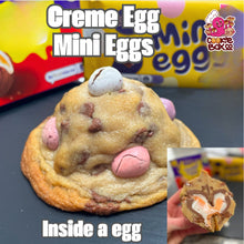 Load image into Gallery viewer, Creme Egg Mini Eggs Cookie
