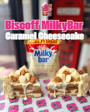 Load image into Gallery viewer, Biscoff MilkyBar Caramel Cheesecake Slice
