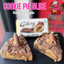Load image into Gallery viewer, Galaxy Ripple Biscoff Cookie Dough Pie Slice
