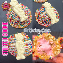 Load image into Gallery viewer, Birthday Cake Stuffed Cookie
