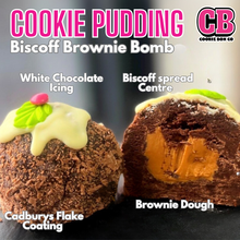 Load image into Gallery viewer, Brownie Biscoff Christmas Pudding

