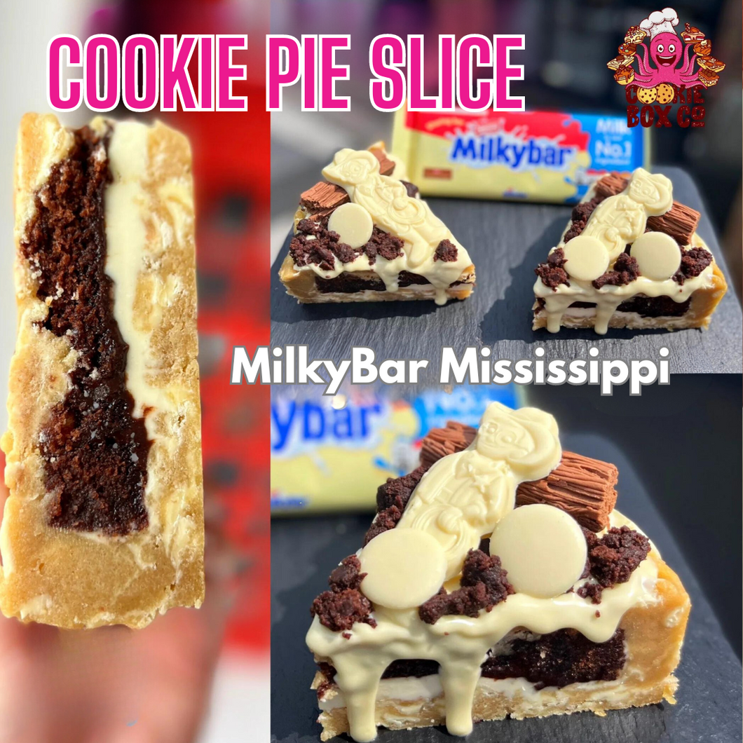 Missisippi MilkyBar Mud Cookie Pie