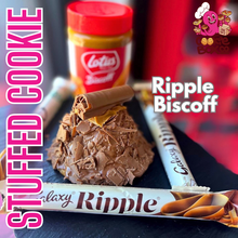 Load image into Gallery viewer, Galaxy Ripple Biscoff Stuffed Cookie
