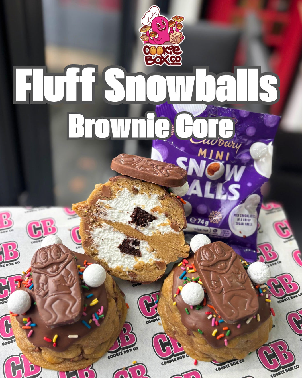 Fluff SnowBall Stuffed Cookie