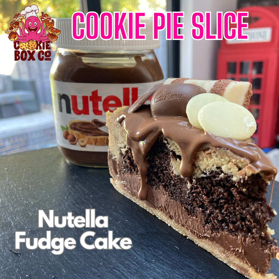 Nutella Fudge Cake Pie slice