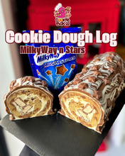 Load image into Gallery viewer, MilkyWay n Stars Cookie Giant slice (1/4 of a log)
