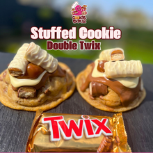 Load image into Gallery viewer, Double Twix Stuffed Cookie
