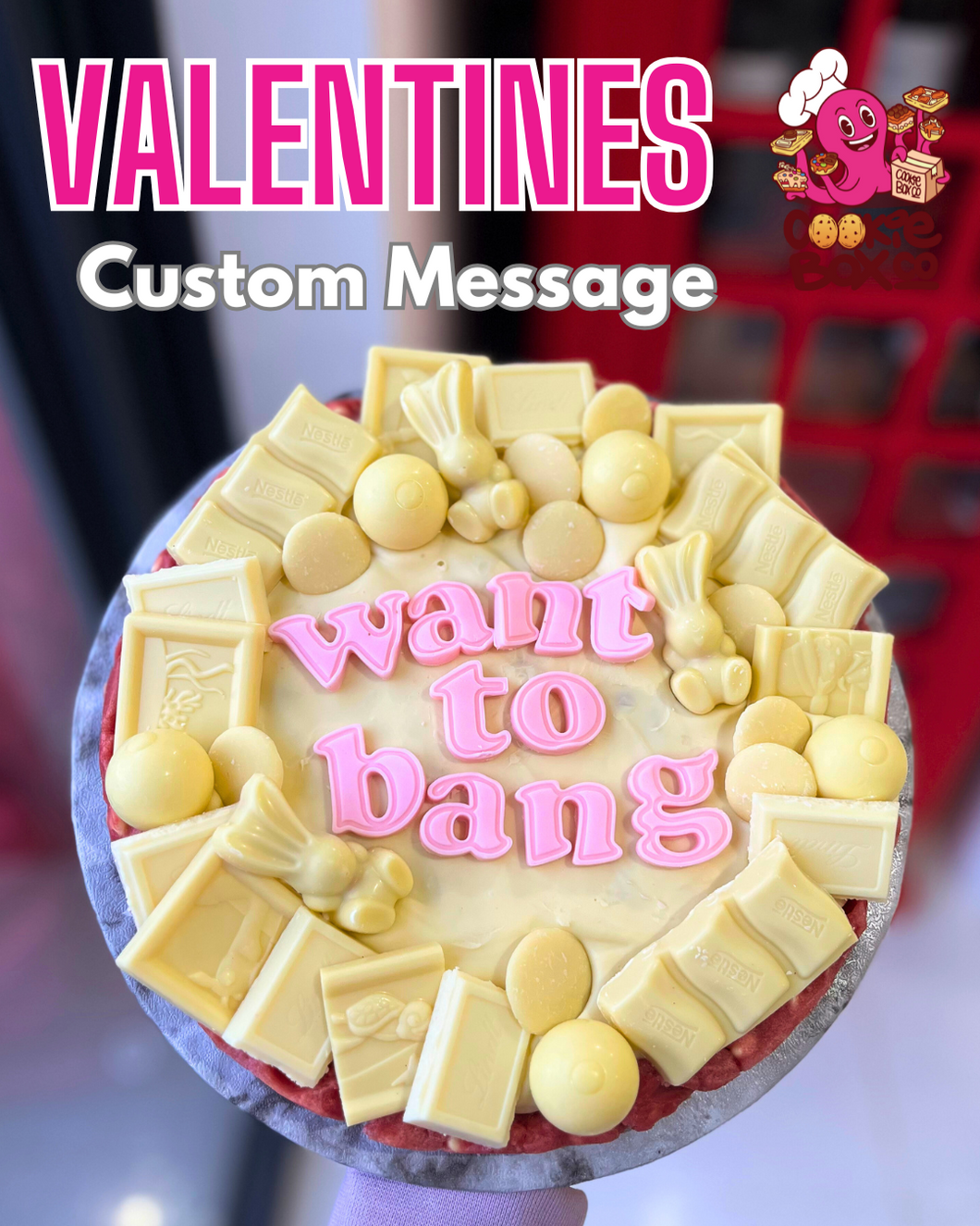 Valentines Giant Personalised Cookie