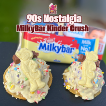 Load image into Gallery viewer, 90s Nostalgia - MilkyBar, Smarties Kinder Maxi Stuffed Cookie
