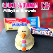 Load image into Gallery viewer, Brownie MilkyBar Snowman
