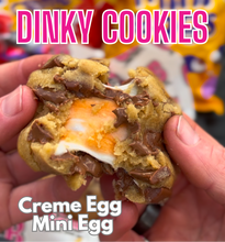 Load image into Gallery viewer, Crème egg mini egg dinky cookies
