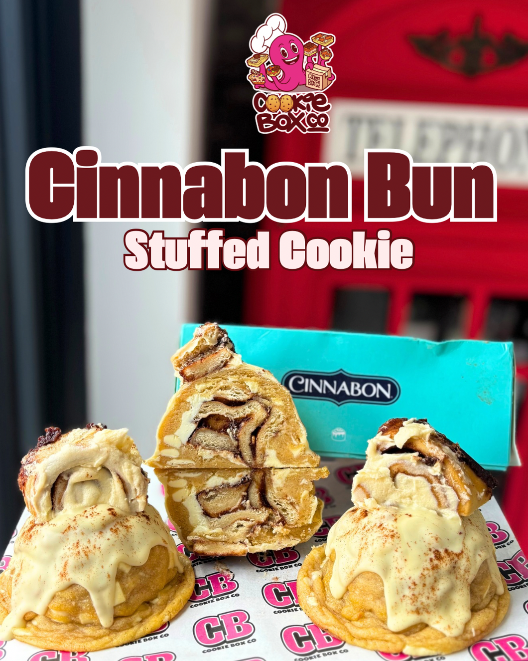 Cinnabon Stuffed Cookie