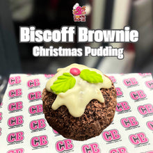 Load image into Gallery viewer, Brownie Biscoff Christmas Pudding
