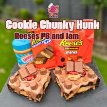 Load image into Gallery viewer, Reeses PB and Jam Cookie dough Brownie
