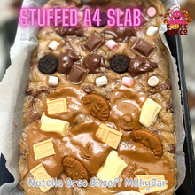 Load image into Gallery viewer, Oreo Nutella MilkyBar Biscoff A4 Stuffed Slab
