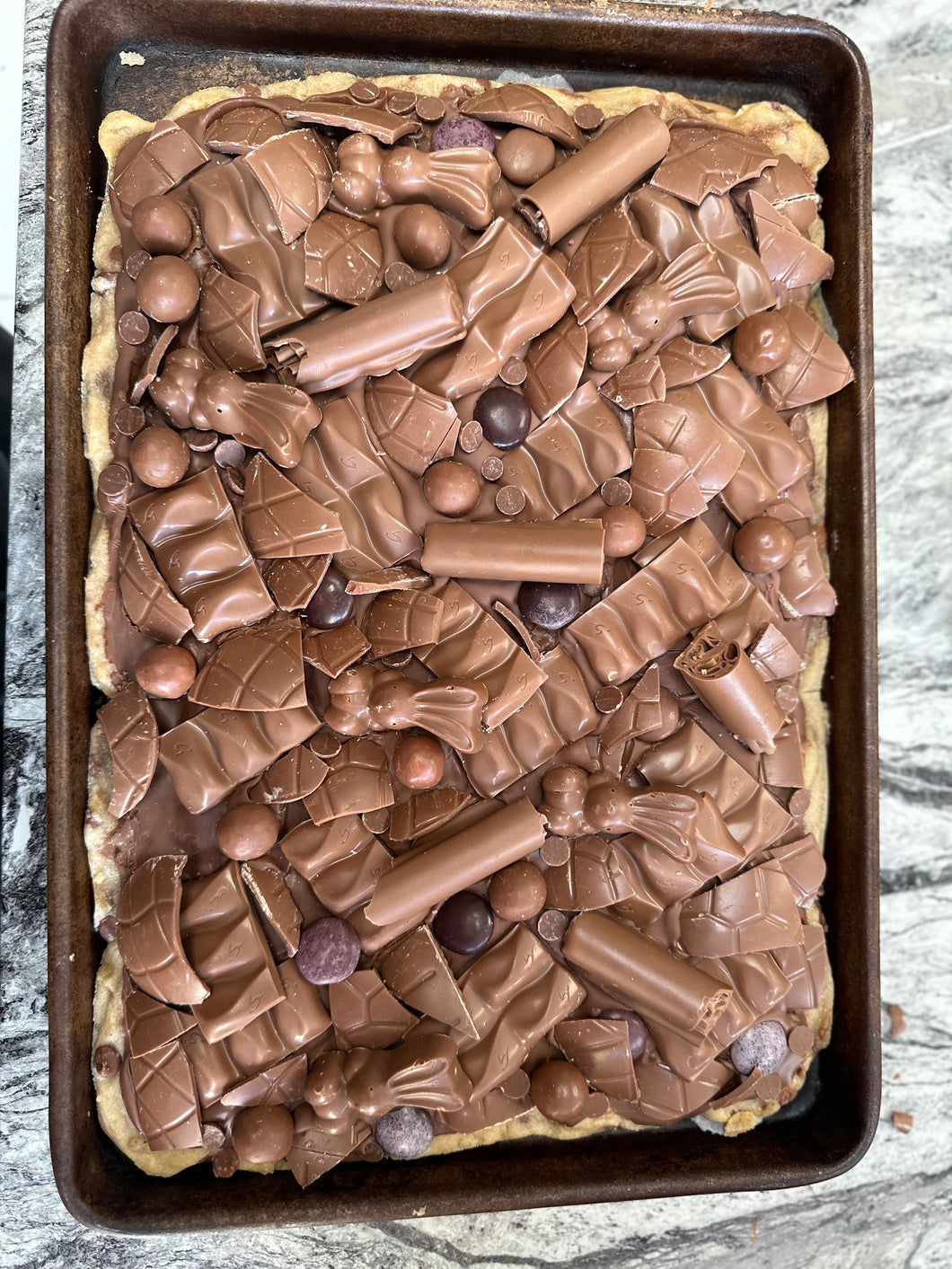 Galaxy Malteser Egg Bunny Biscoff A3 slab