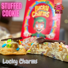 Load image into Gallery viewer, Lucky Charms Stuffed Cookie and Edible Spoon
