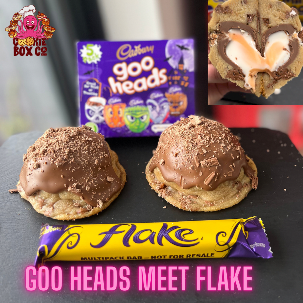 Creme Egg Flake Stuffed Cookie