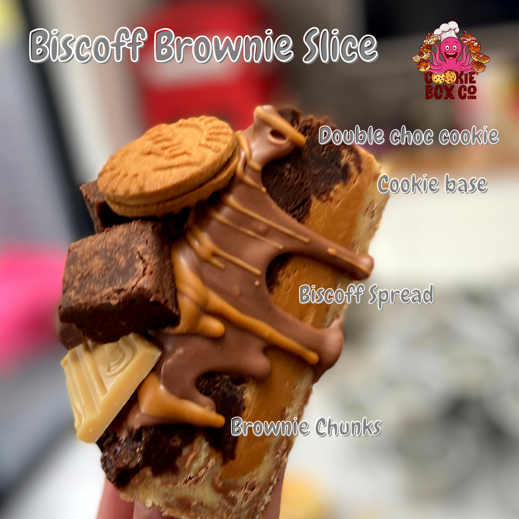 Biscoff Brownie Slice