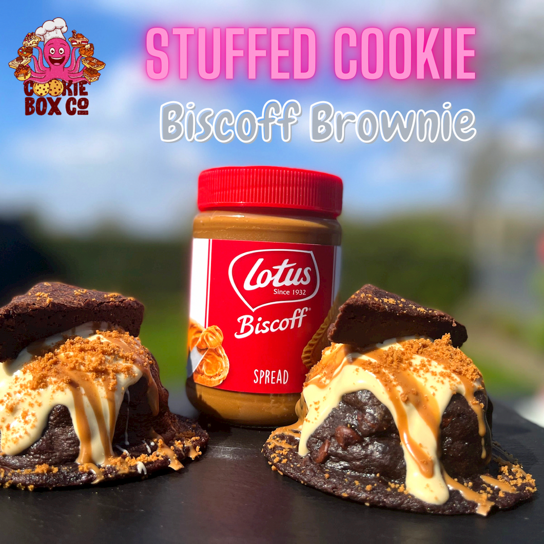 Biscoff Brownie Stuffed Cookie