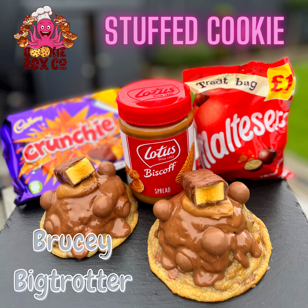 Brucey Bogtrotter Stuffed Cookie