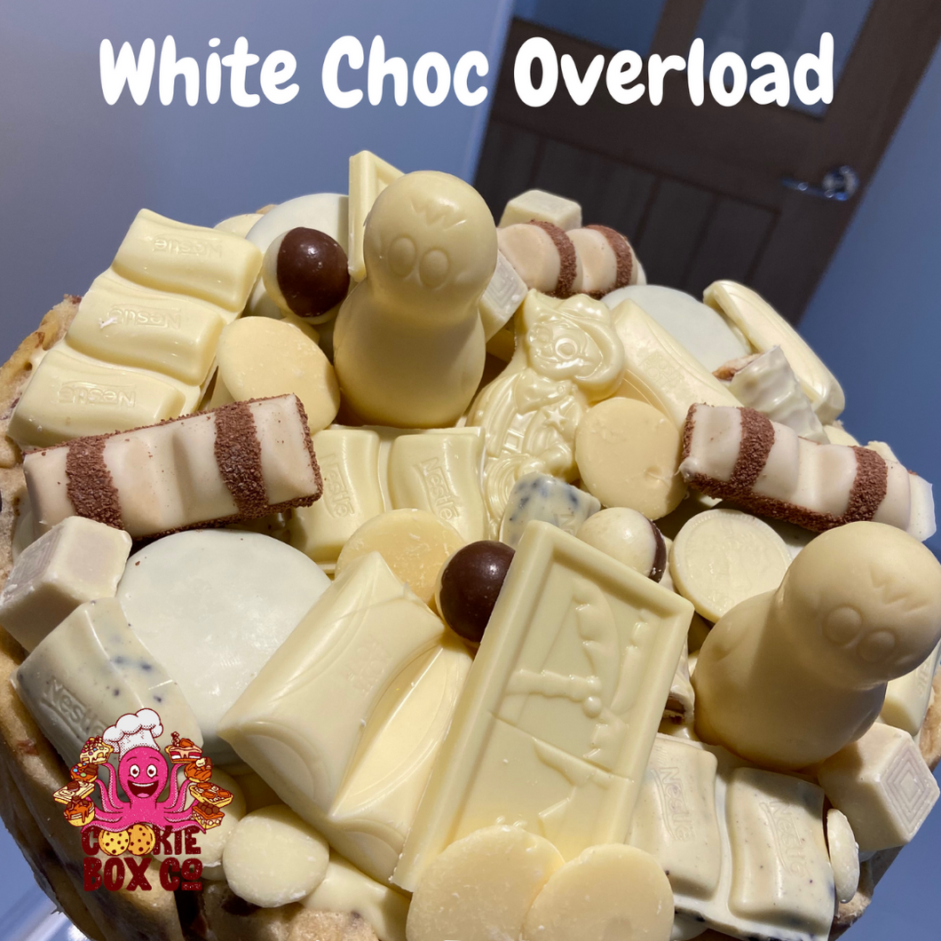 White Choc Overload Cookie Pie