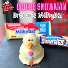Load image into Gallery viewer, Brownie MilkyBar Snowman
