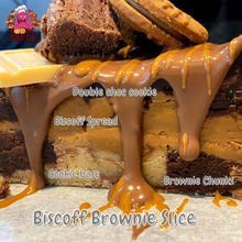 Load image into Gallery viewer, Biscoff Brownie Slice
